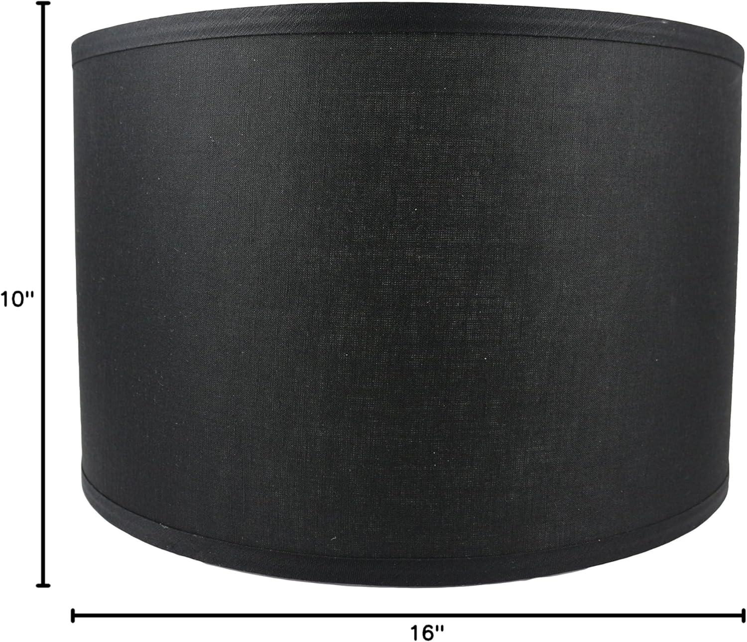 Winston Porter 10'' H x 16'' W Linen Drum Lamp Shade