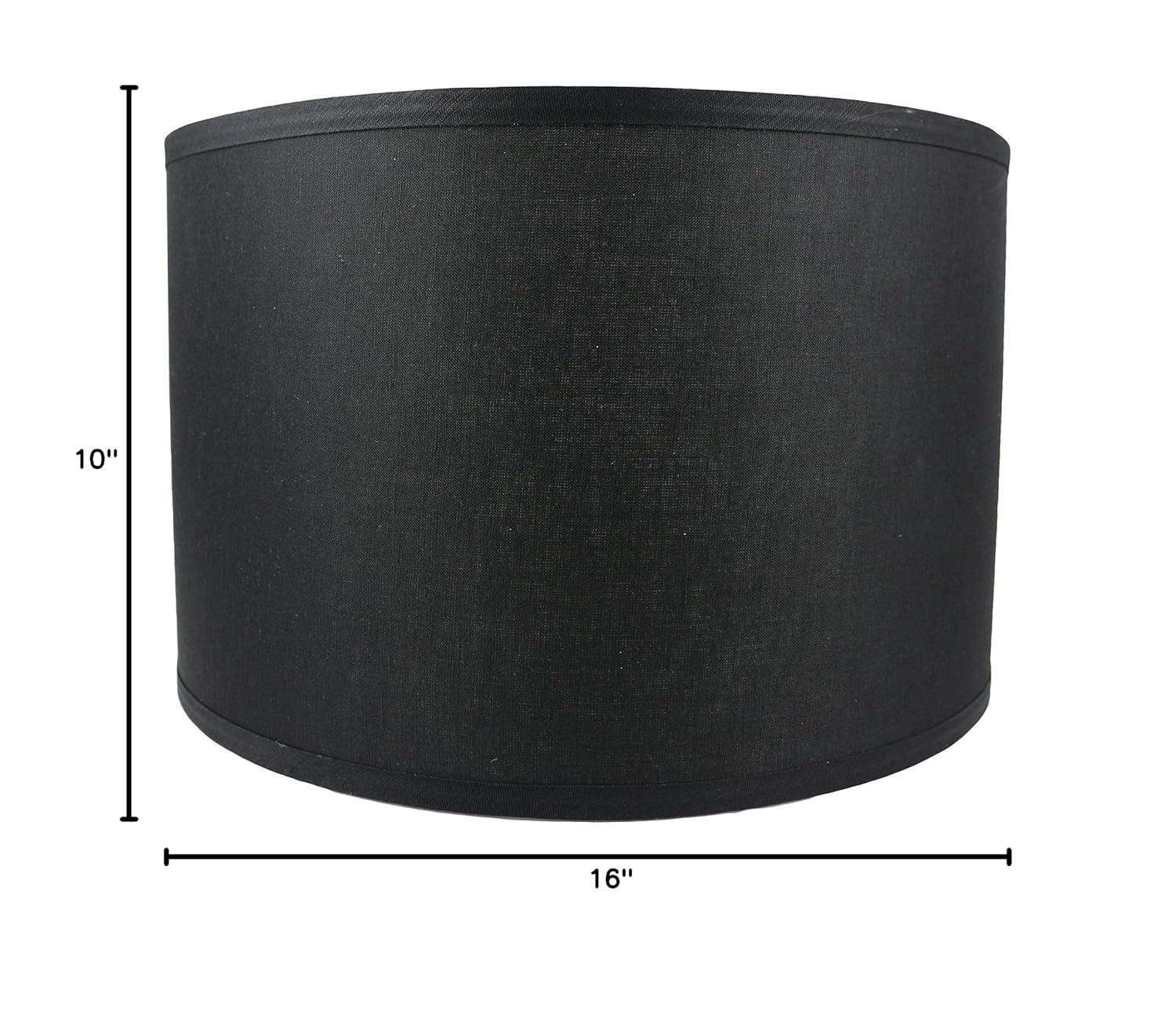 Winston Porter 10'' H x 16'' W Linen Drum Lamp Shade