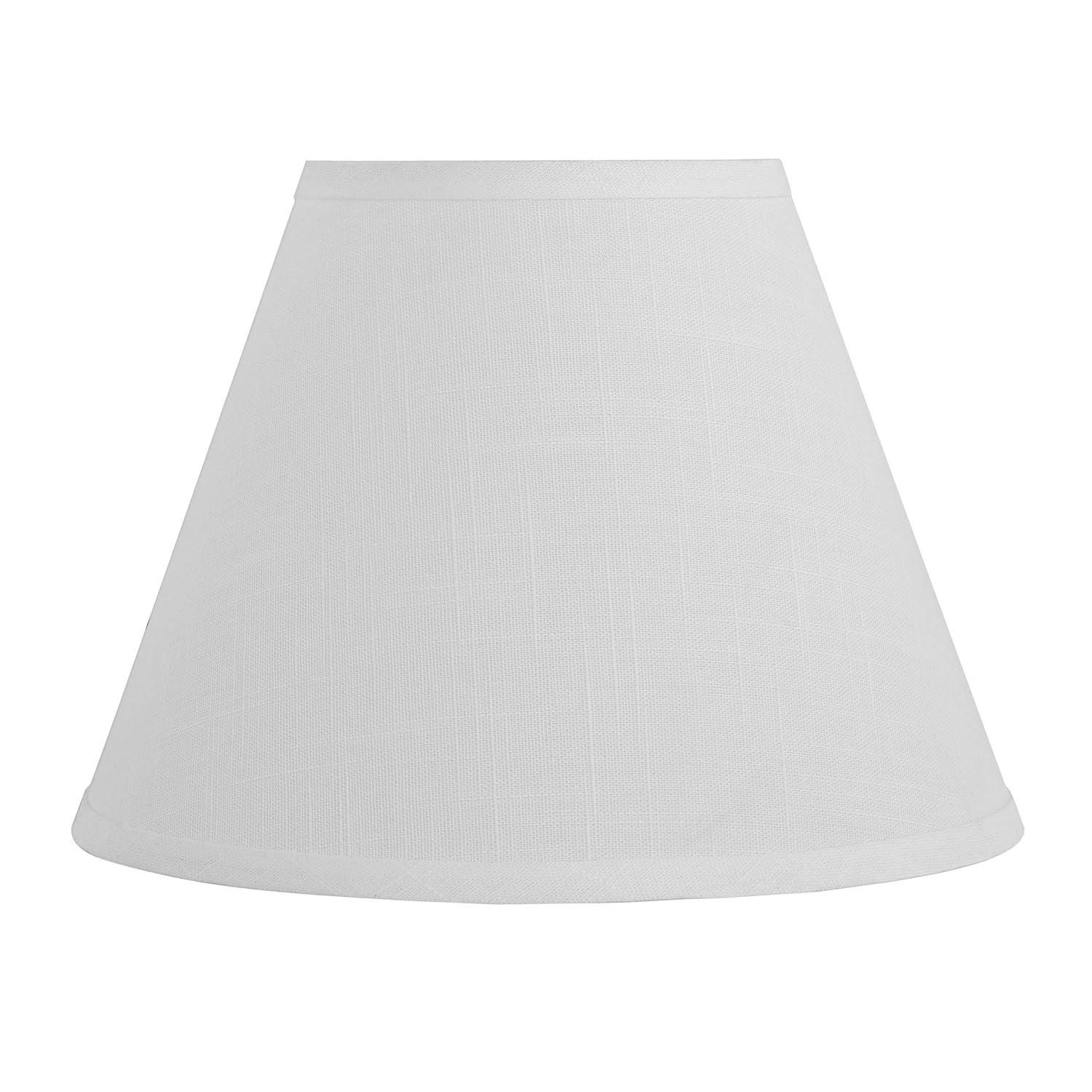 Aspen Creative 32634 Transitional Hardback Empire Shaped Spider Construction Lamp Shade in Off White, 12" wide (6" x 12" x 9")