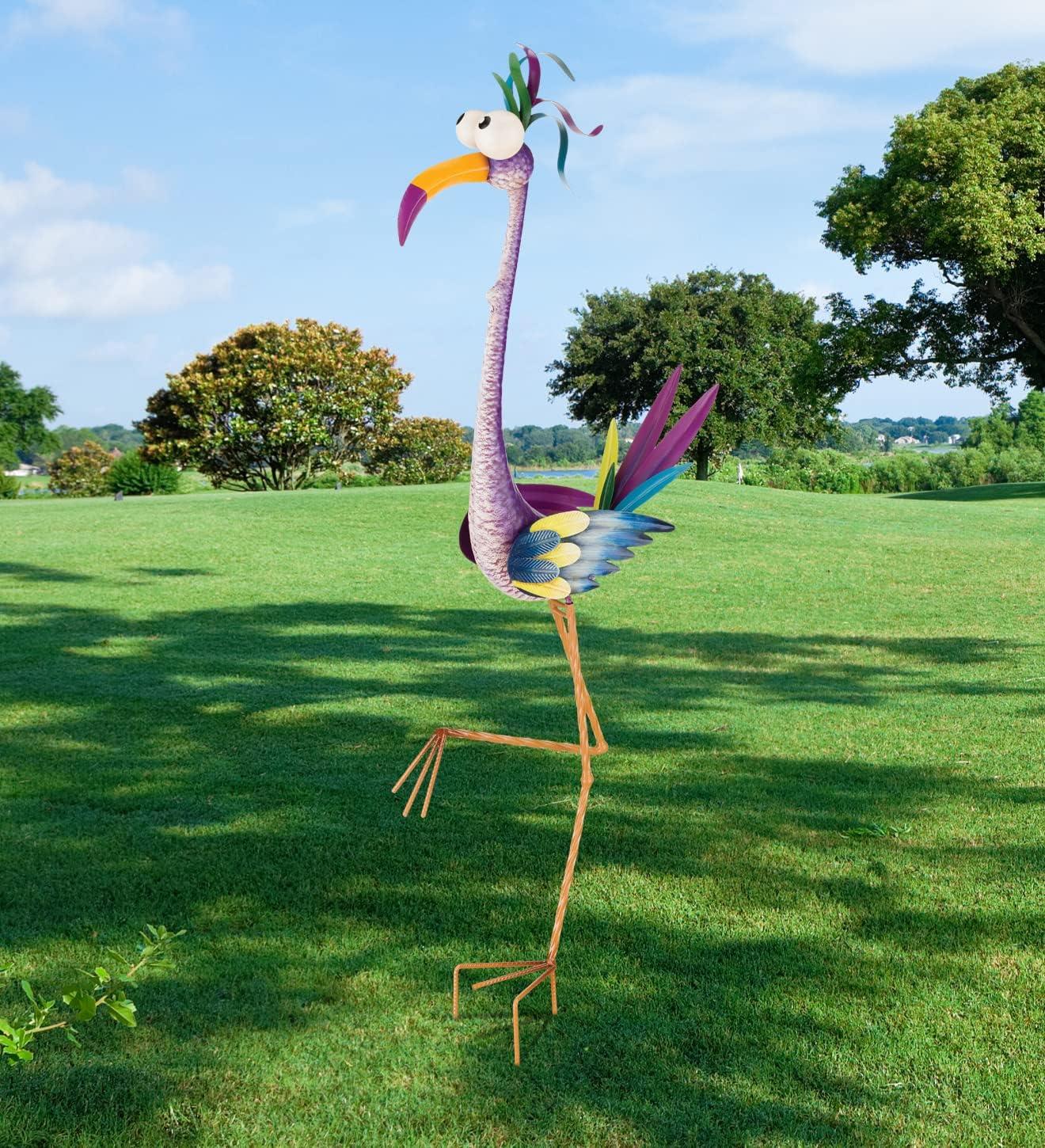 Goofy Bird Stake - Crane