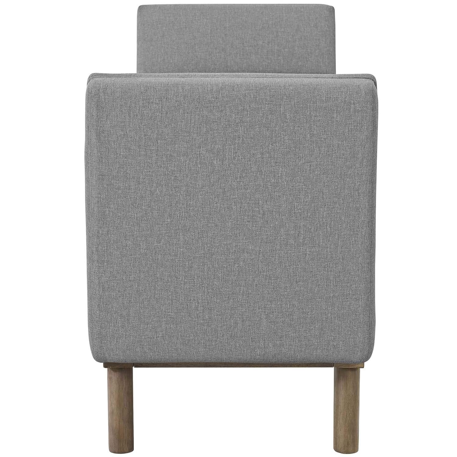 Modway Haven Tufted Button Upholstered Fabric Accent Bench