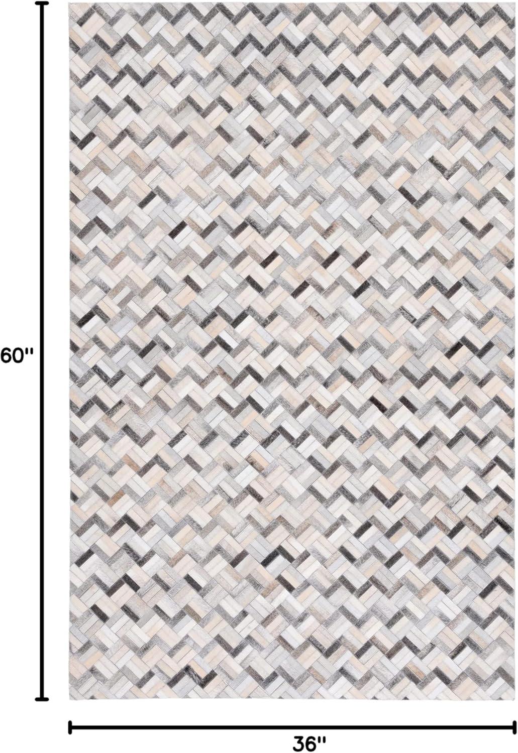 Studio Leather STL235 Power Loomed Accent Rug - Black/Grey - 3'x5' - Safavieh.