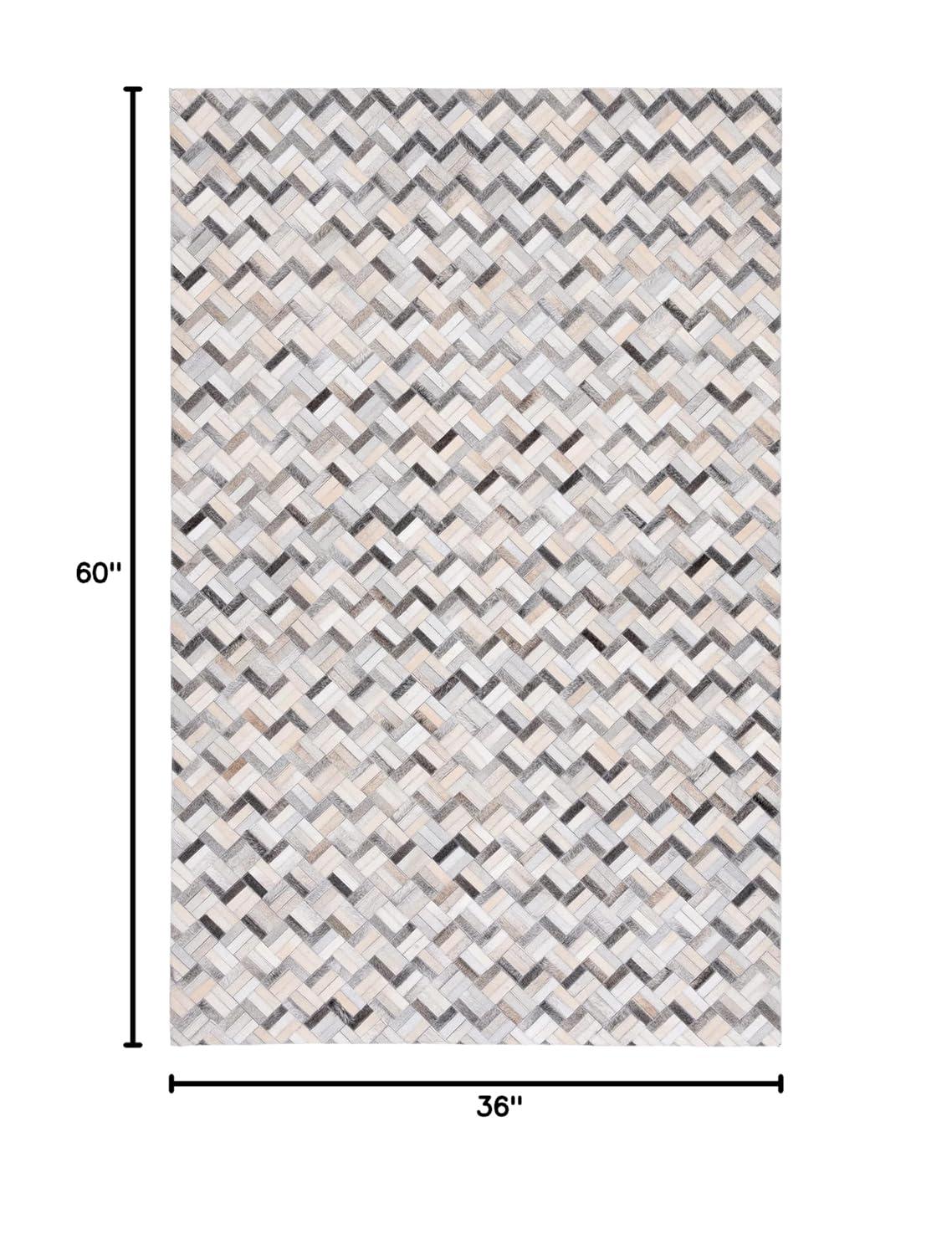 Studio Leather STL235 Power Loomed Accent Rug - Black/Grey - 3'x5' - Safavieh.