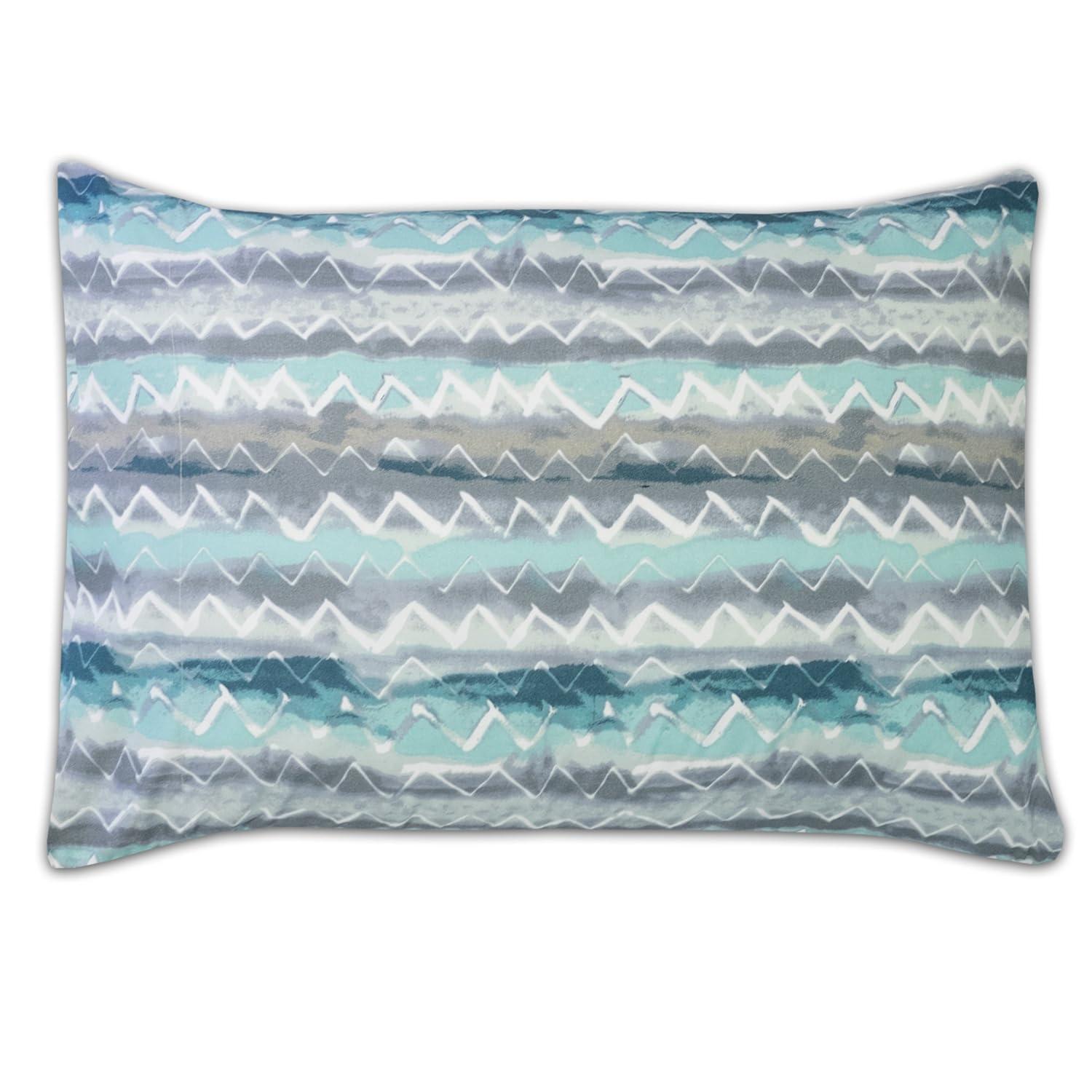 Summerset 4 Piece Printed Sheet Set, Double Brushed Microfiber by Sweet Home Collection®, Queen