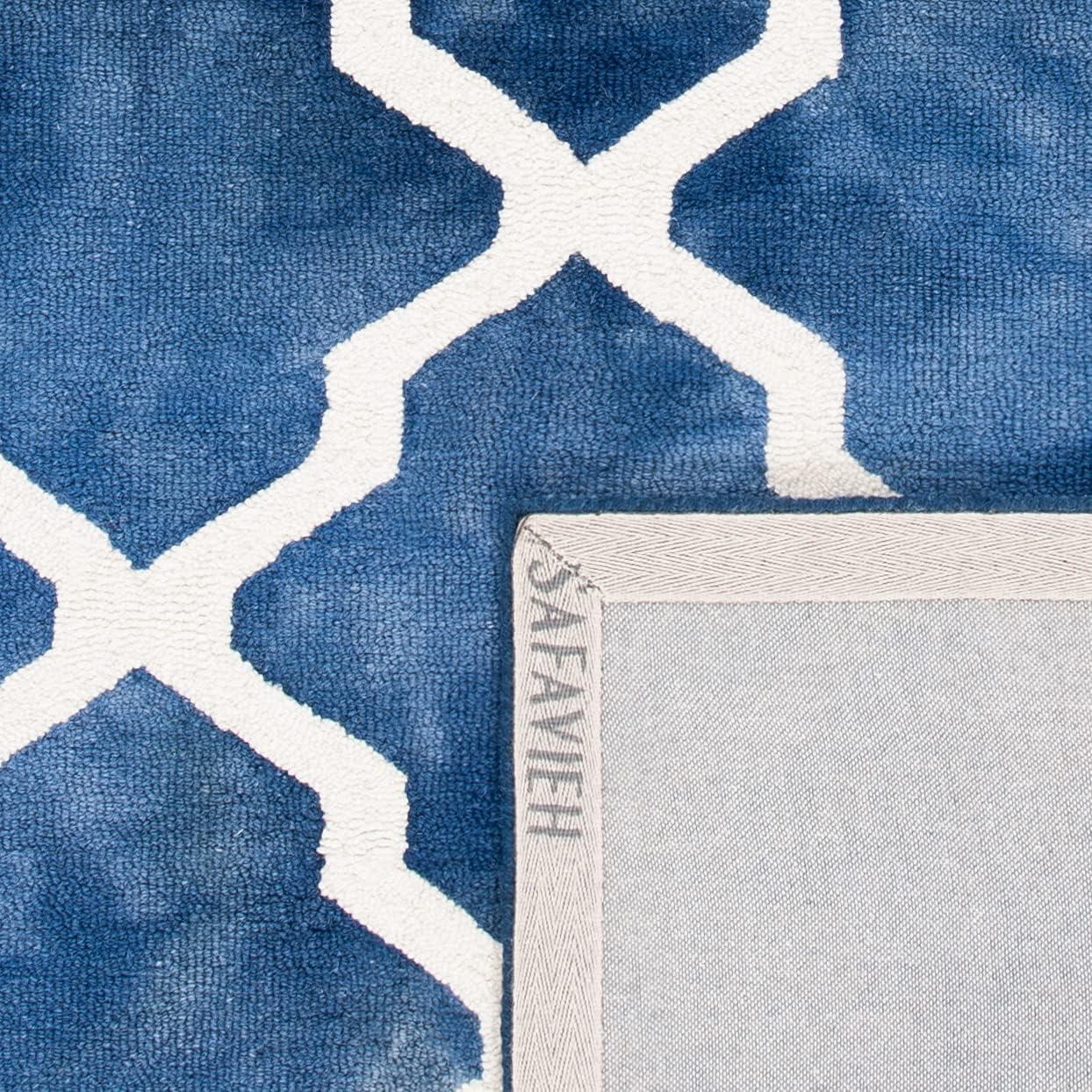 Dip Dye DDY540 Hand Tufted Indoor Area Rug - Navy/Ivory - 8'x10' - Safavieh