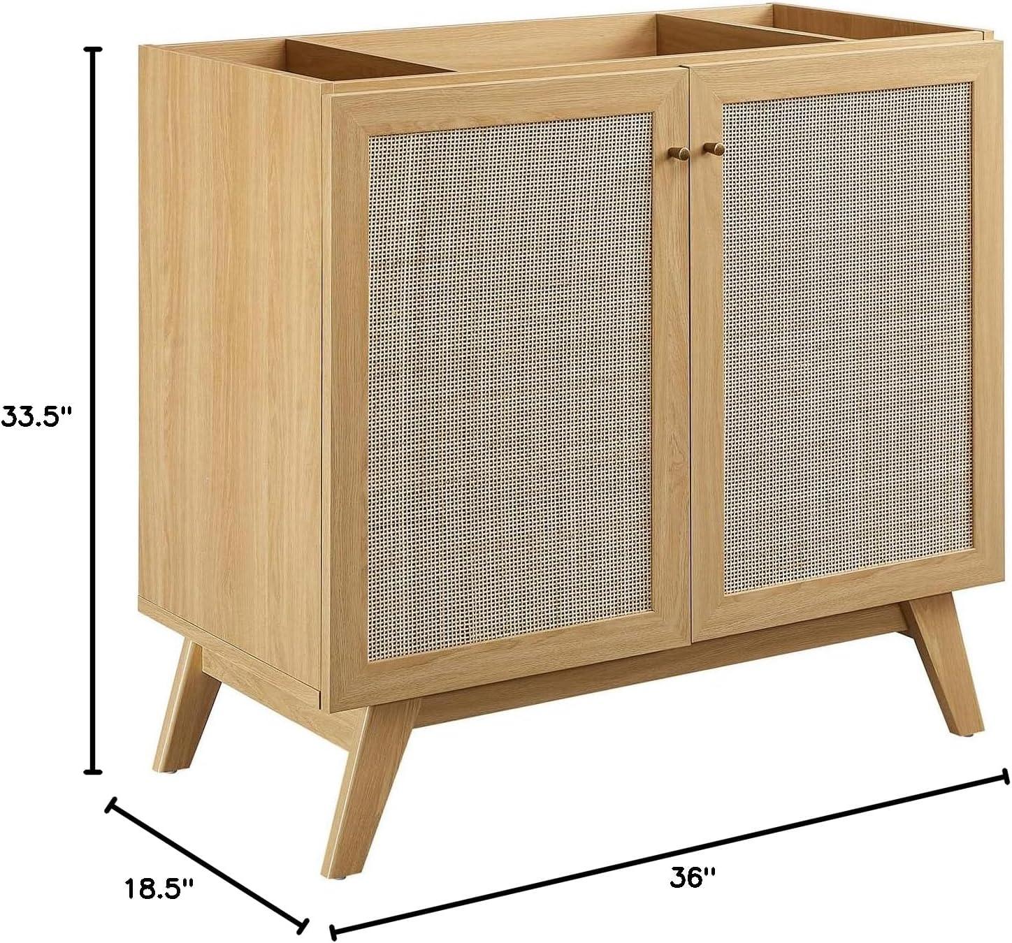 Modway Modway Soma 36'' Free Standing Single Bathroom Vanity with Manufactured Wood Top