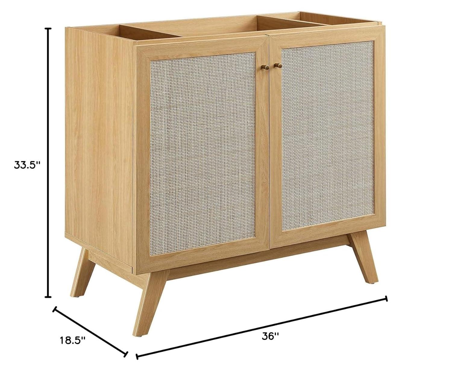 Modway Modway Soma 36'' Free Standing Single Bathroom Vanity with Manufactured Wood Top