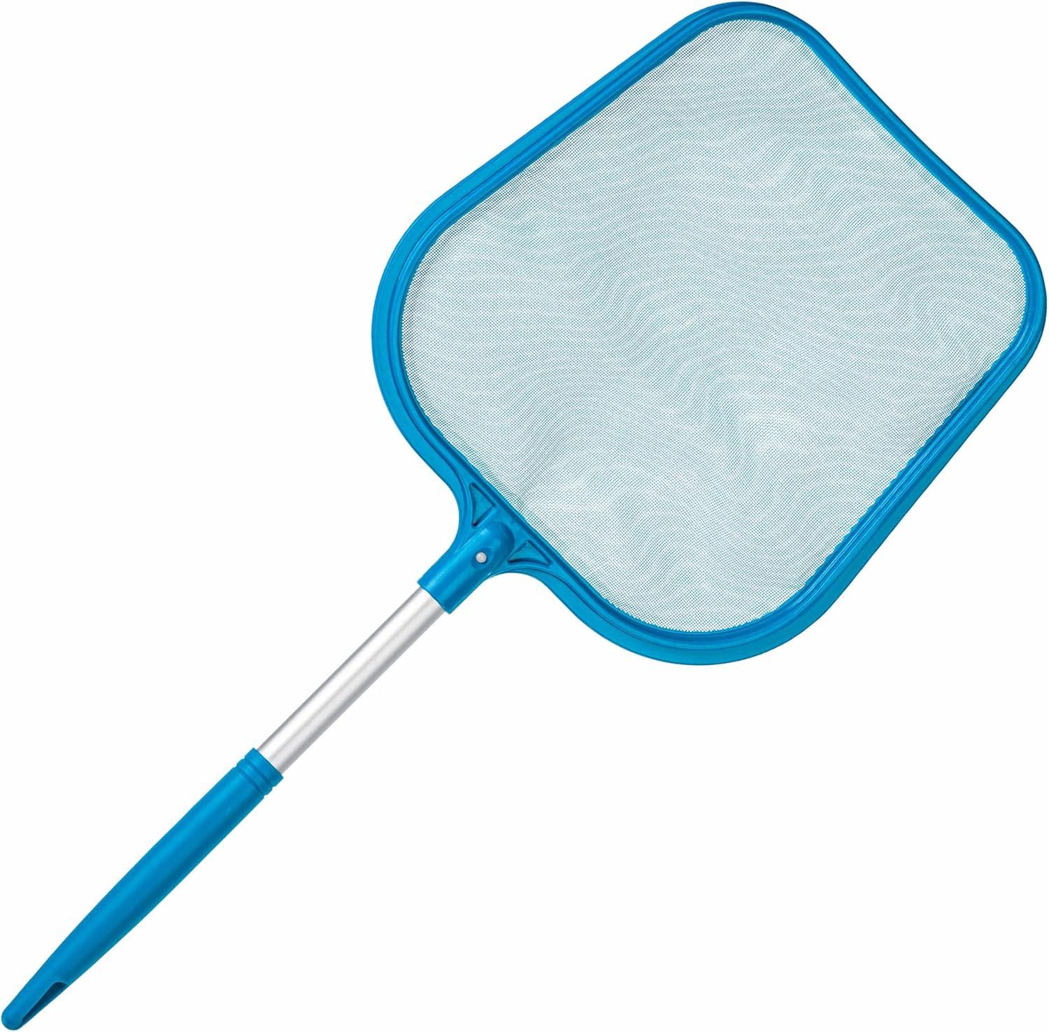 Price Drop YRichxx Pool Skimmer Net Professional Spa, Hot Tub, Pool Hand Leaf Skimmer Net, 26" Long with 12" Aluminum Pole - Fine Mesh Netting, Cleanout Leaves, Debris - Clean Pond Small Kid Kiddie I