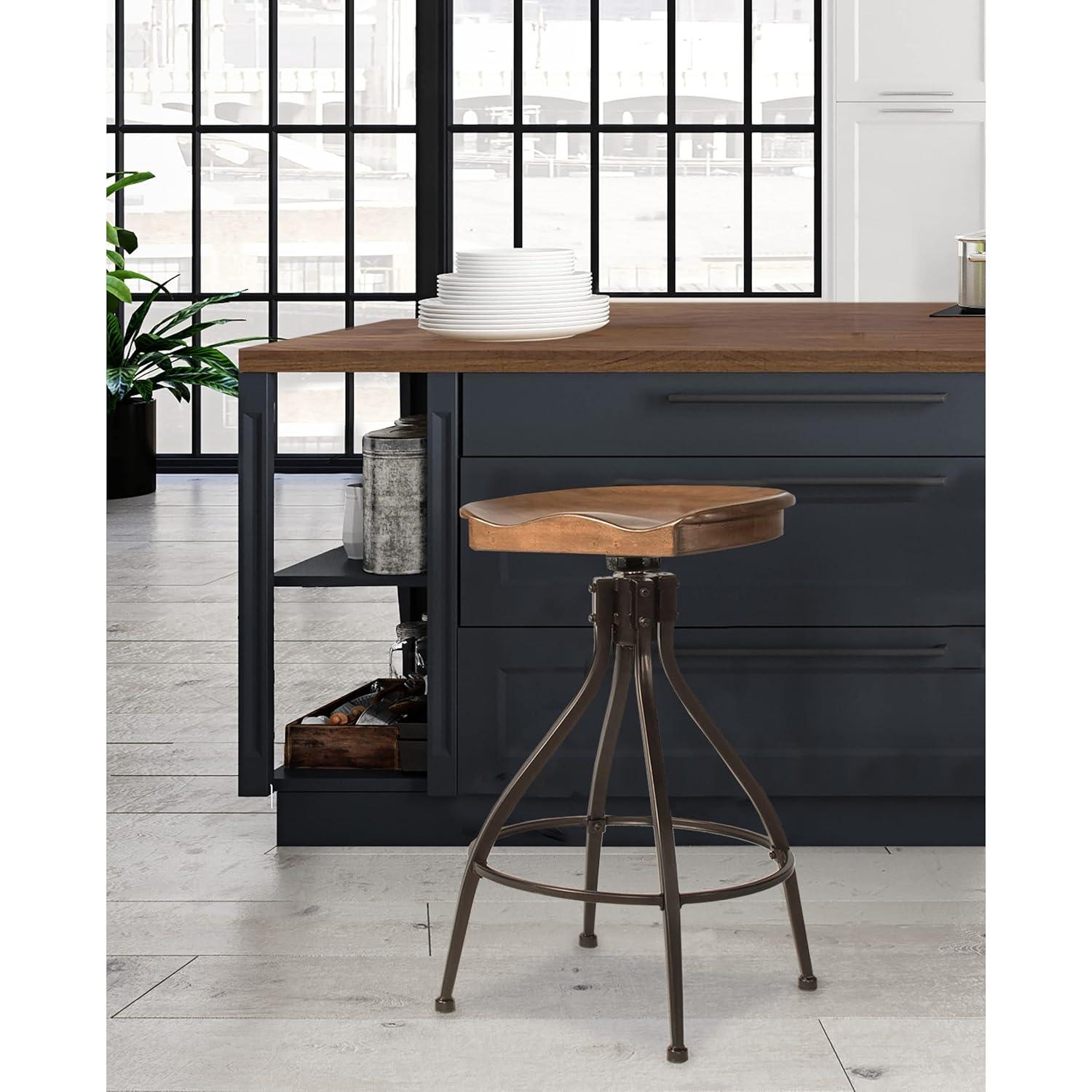Bar Stool - Silverton Bar Stool with Open Lattice - Hillsdale Furniture - 4734-830, Brown