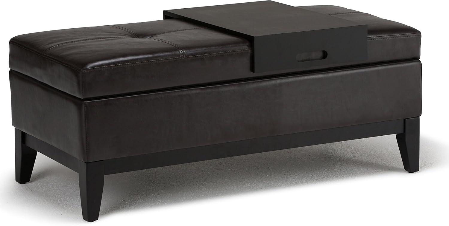 Oregon Faux Leather Ottoman