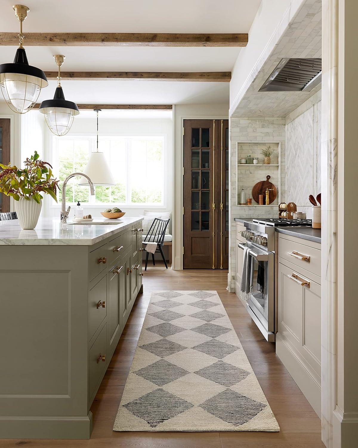 Chris Loves Julia x Loloi Francis Wool Spa/Granite Rug