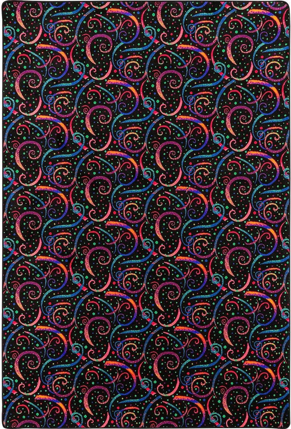 Dynamo 6' x 9' area rug in color Fluorescent