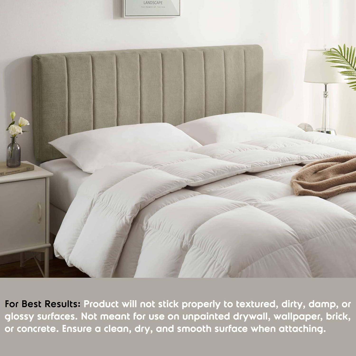 Nestl Chastelyne Upholstered Easy Assemble Wall Mounted Headboard