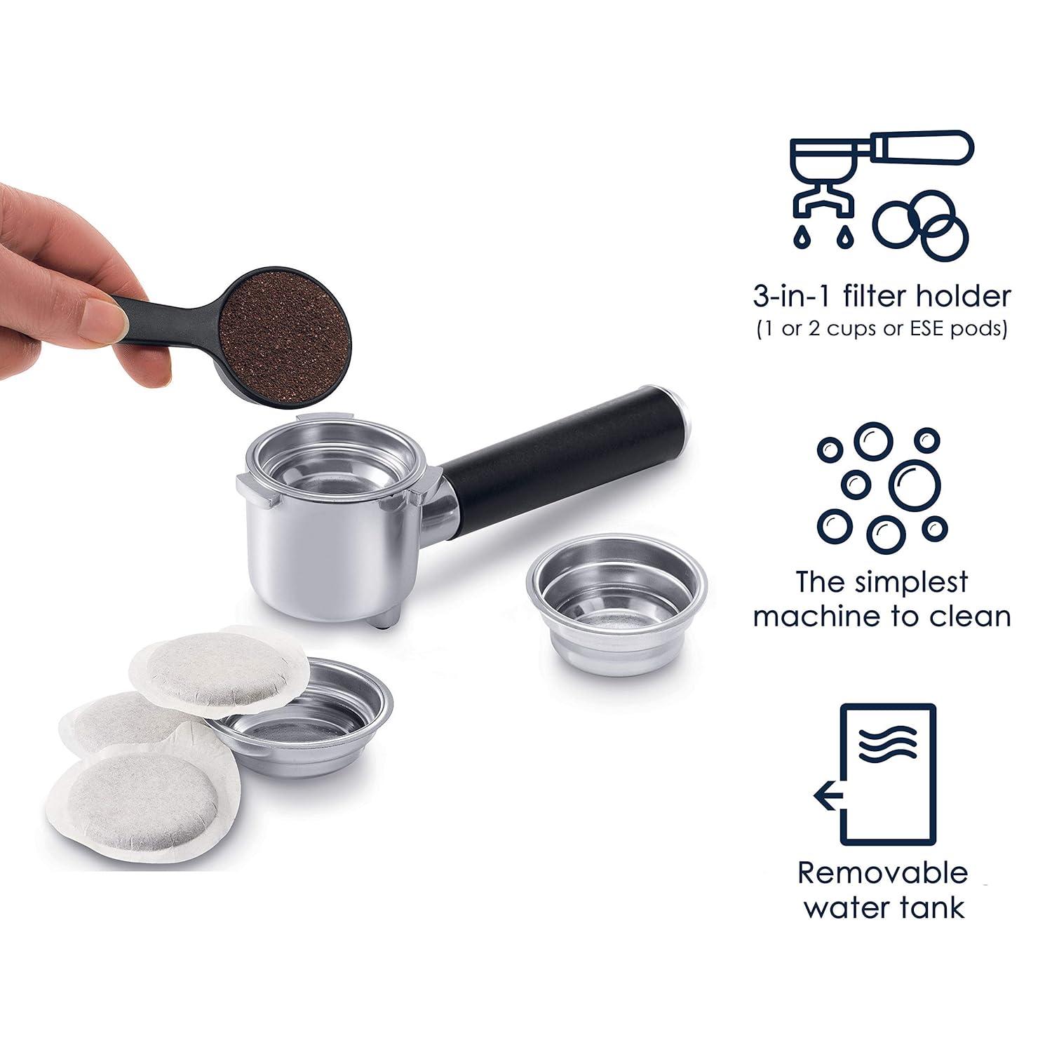 De'Longhi ® Stainless Steel Pump Espresso Maker