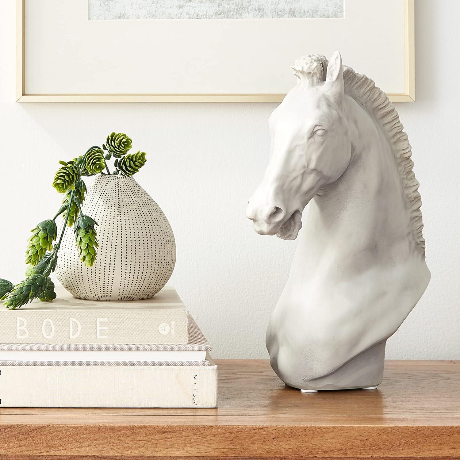 Elegant Turino Horse Statue 12" Resin Art Sculpture