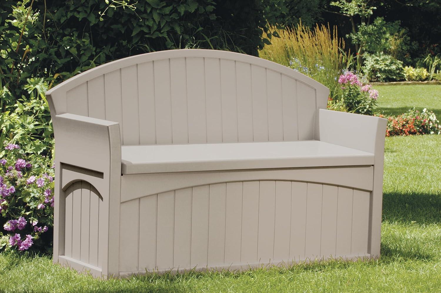 Suncast Suncast 50 Gallon Patio Storage Bench - Light Taupe