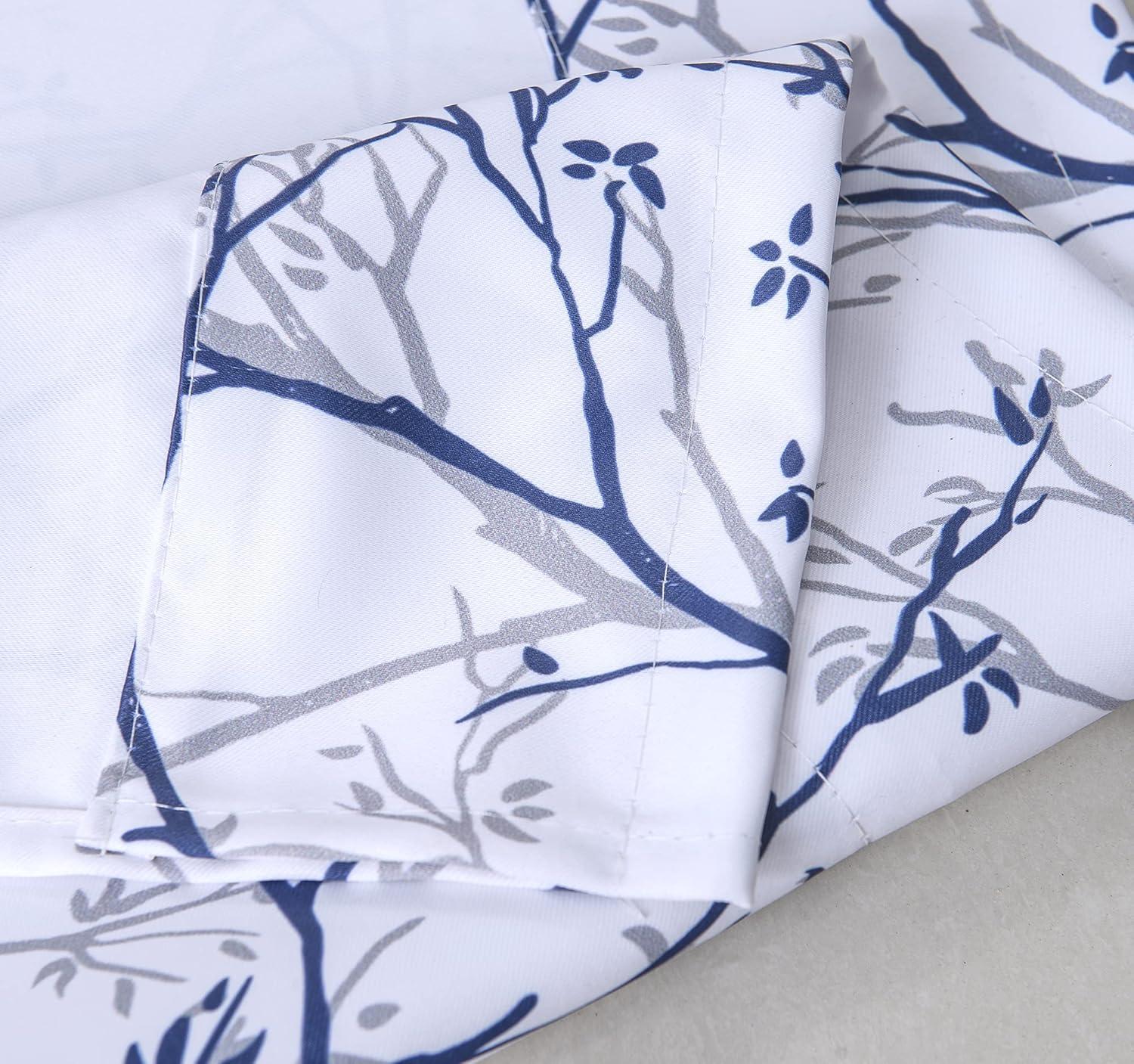 Floral Flower Thermal Insulated Energy Saving Window Curtain Valance for Living Room/Bedroom/Kitchen/Kids Rod Pocket 52 by 18 Inch