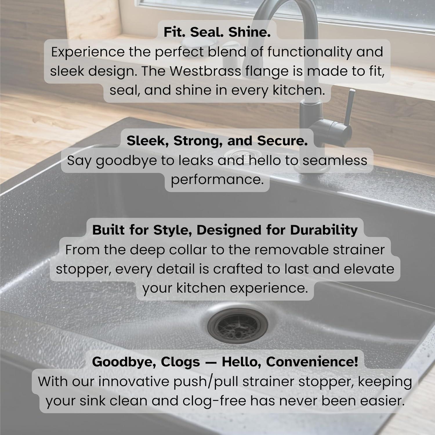 3-1/2" Wing Nut Twist Style Kitchen Sink Basket Strainer