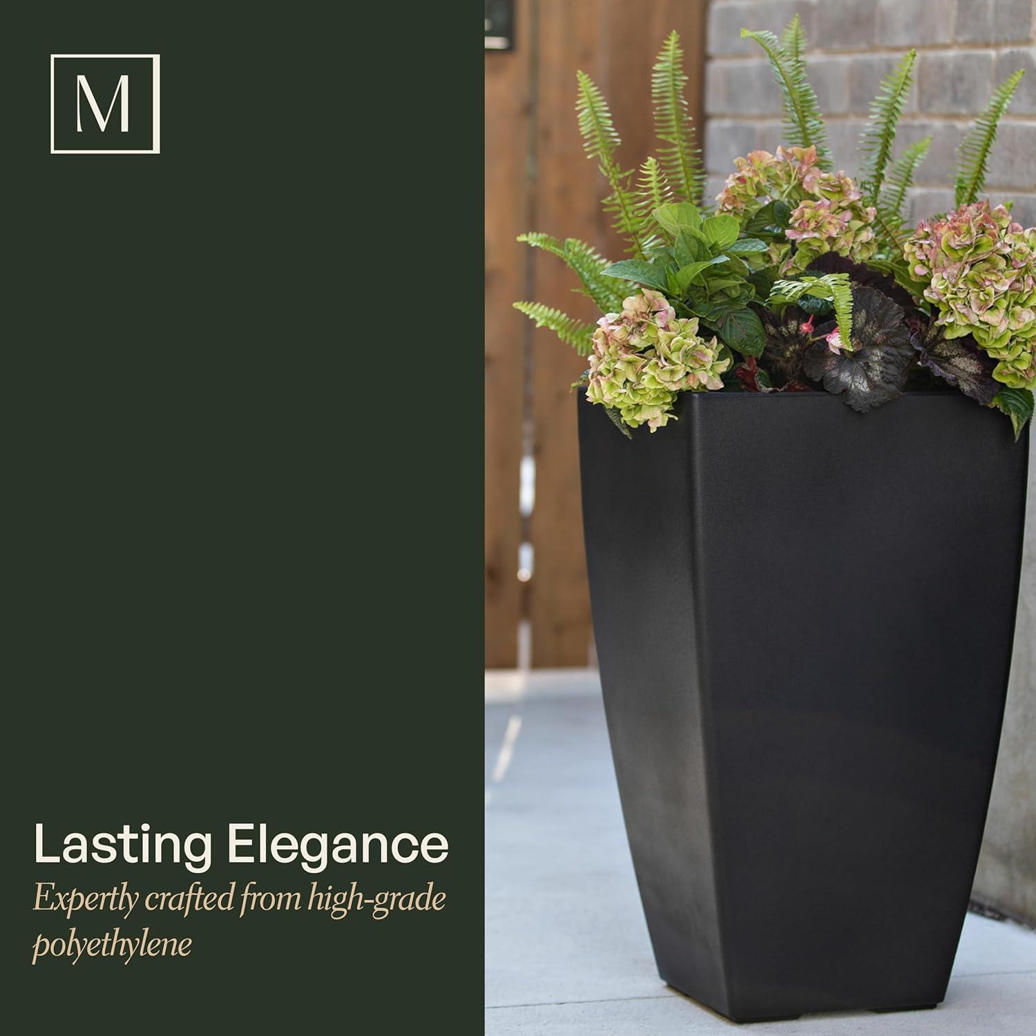 Mayne Inc. Vernamae  Resin Pot Planter With Water Reservoir