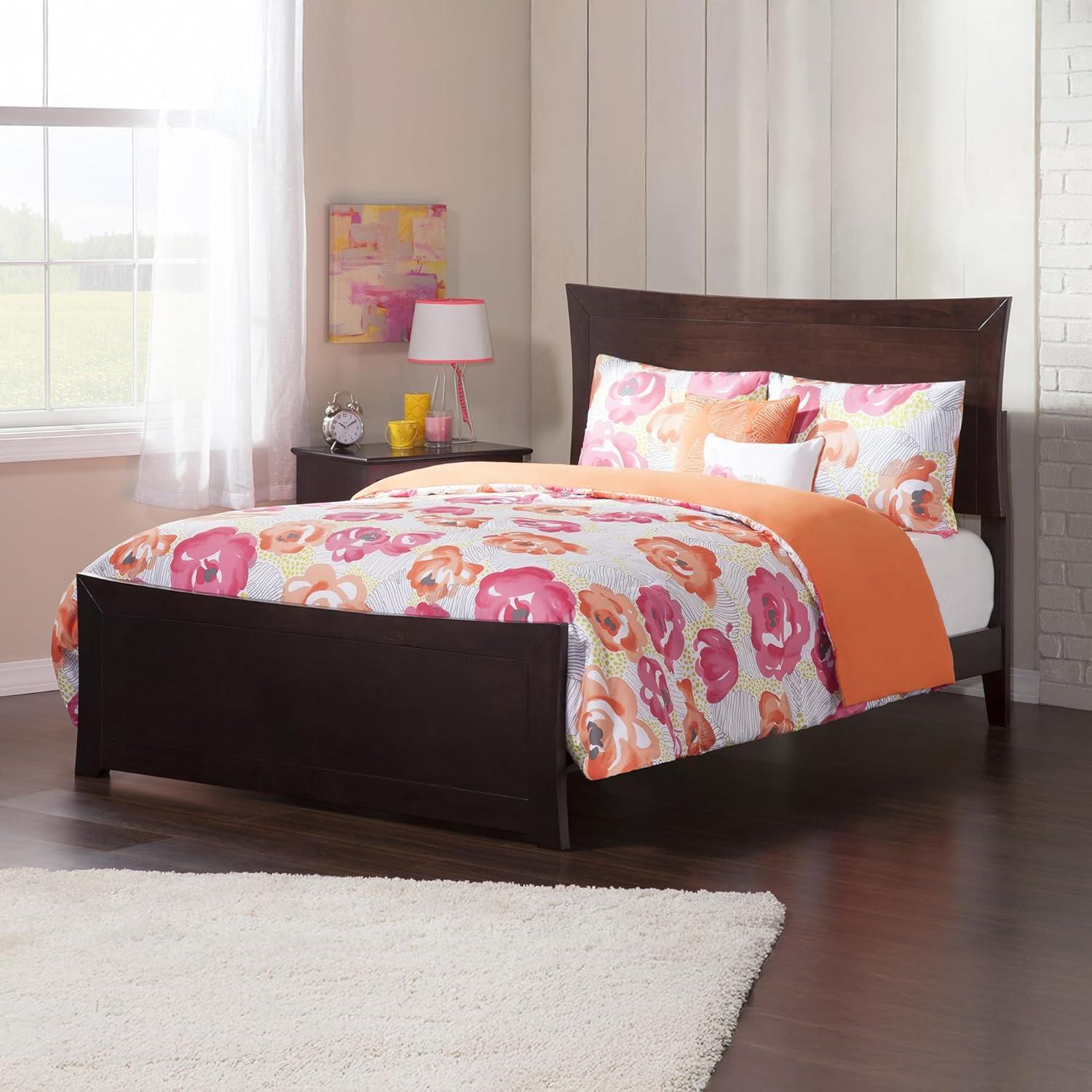 AFI Furnishings Metro Low Profile Solid Wood Platform Bed with Matching Footboard