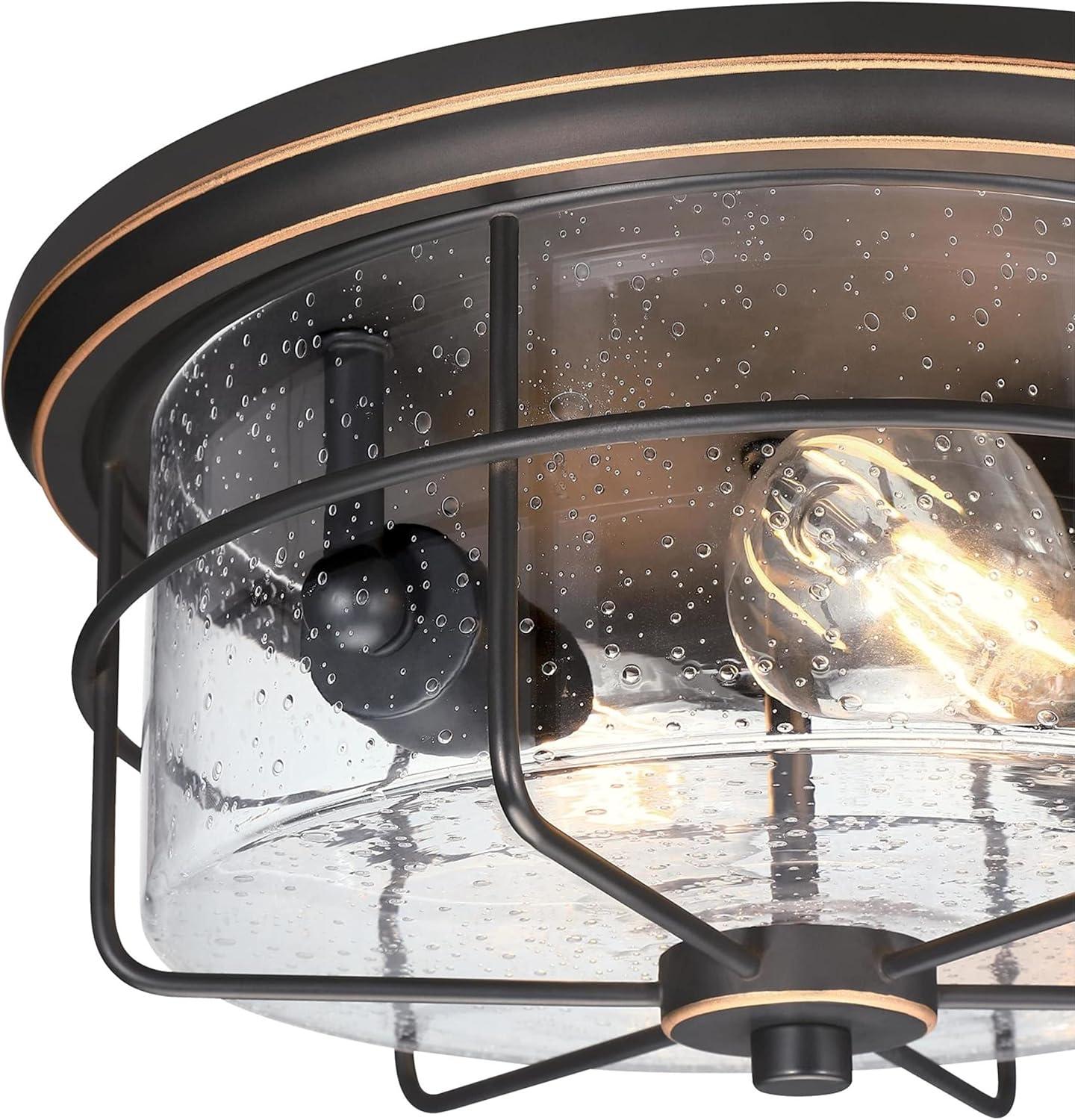 2 - Bulb Outdoor Flush Mount