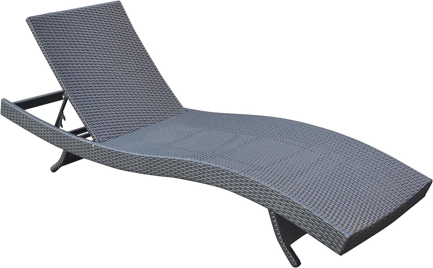 Highland Dunes Thuy Premium All-Weather Wicker Outdoor Armless Lounge Chair