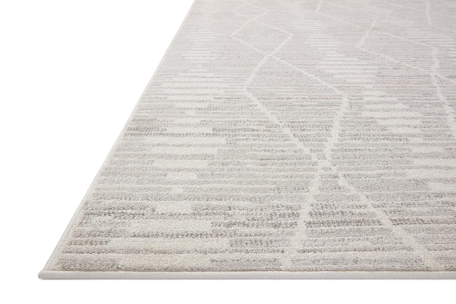 Loloi II Kamala Ivory / Silver 5'-3" x 7'-9" Area Rug