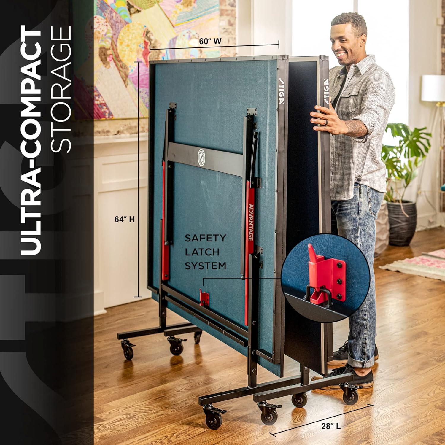 STIGA STIGA Advantage Competition-Ready Indoor Table Tennis Table - 95% Preassembled Out of the Box