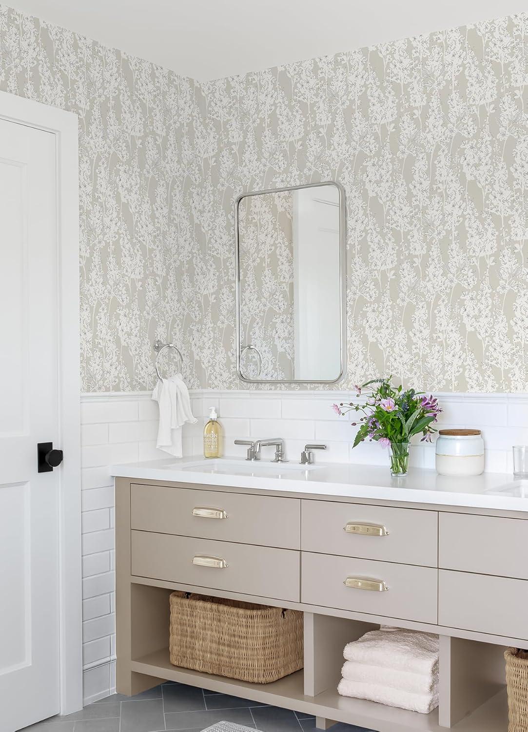 Larkspur 18' L x 20.5" W Peel and Stick Wallpaper Roll