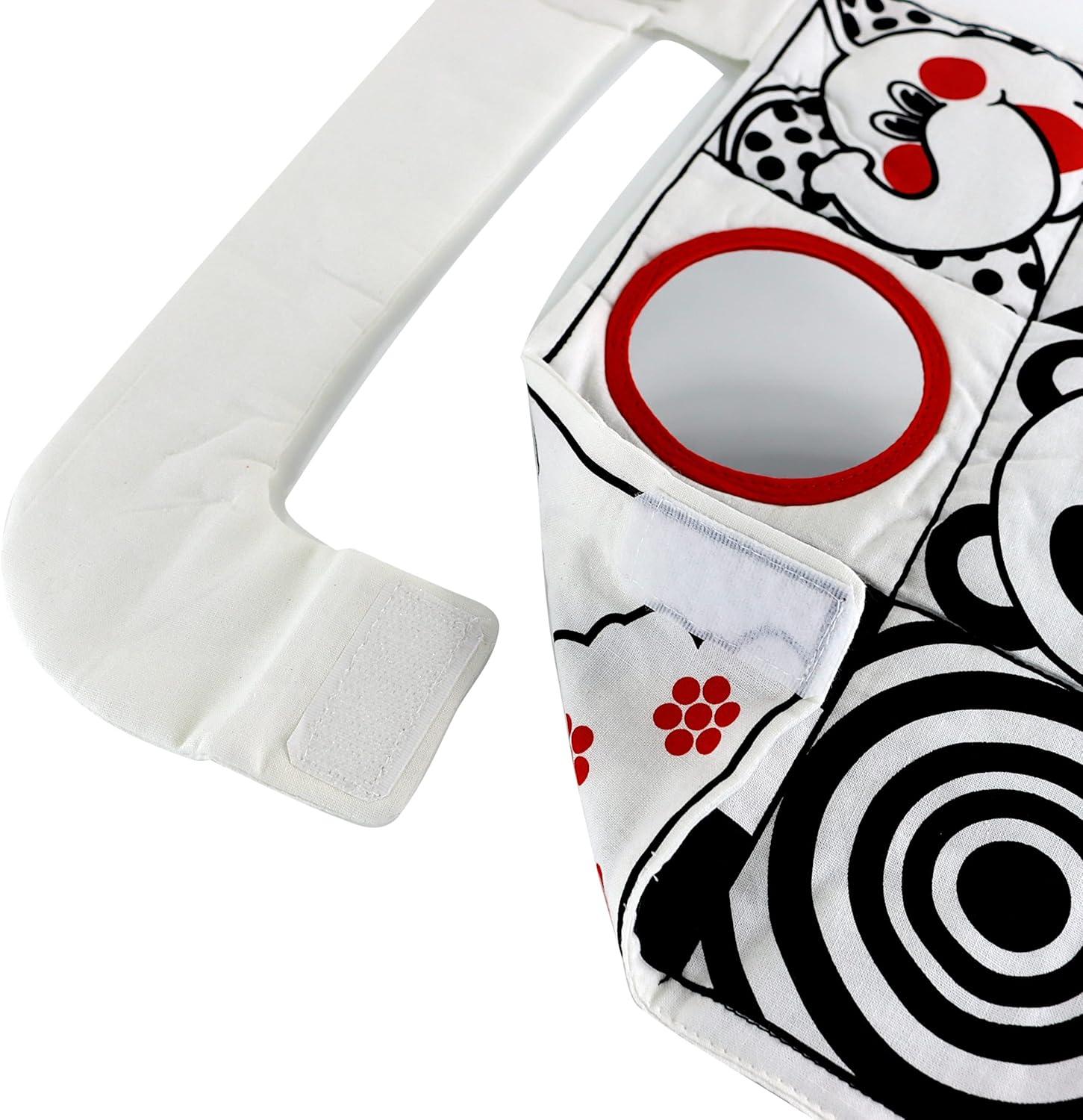 Genius Babies - Baby Car Activity Center Toy in High Contrast Colors (14" x 18")