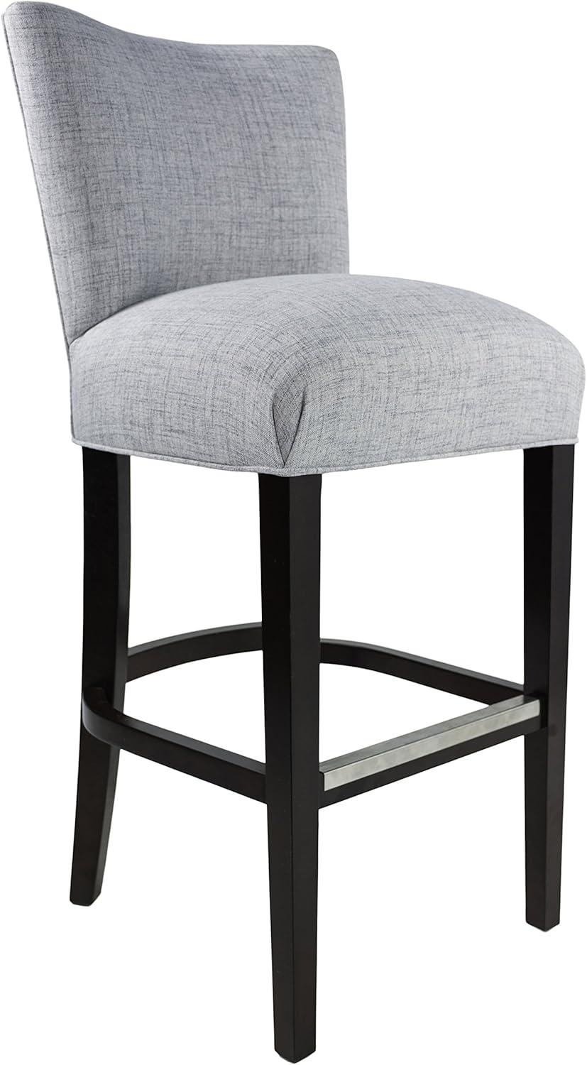 Sole Designs Savannah 30 Inch Contemporary Light Gray Upholstered Barstool