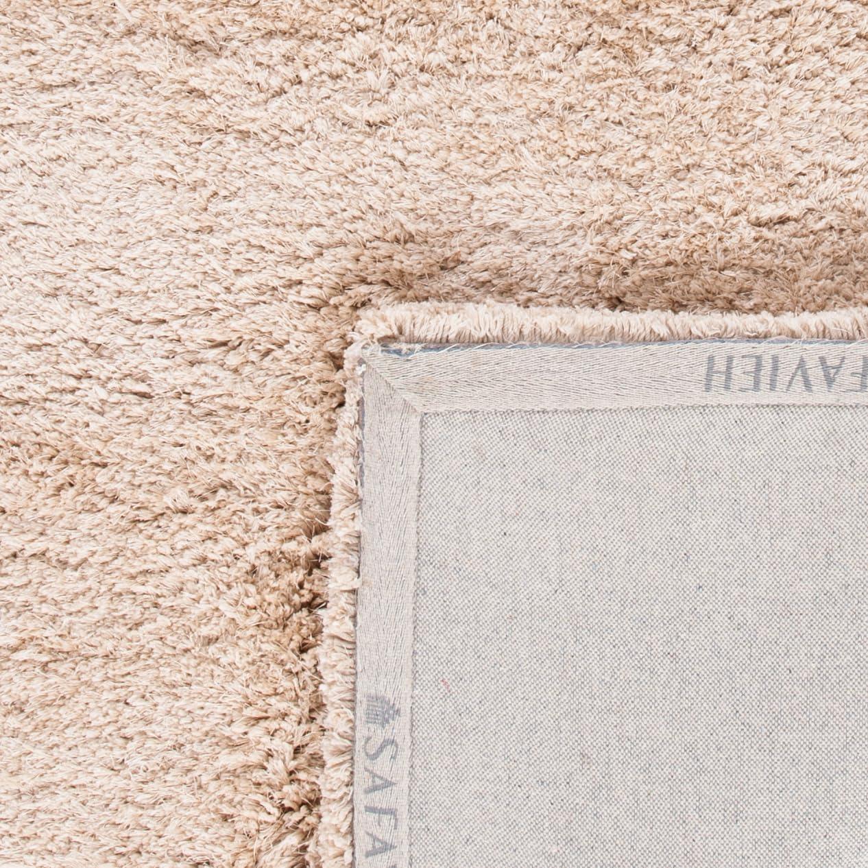 Express Shag SGE620 Hand Tufted Indoor Area Rug - Beige - 5'x8' - Safavieh
