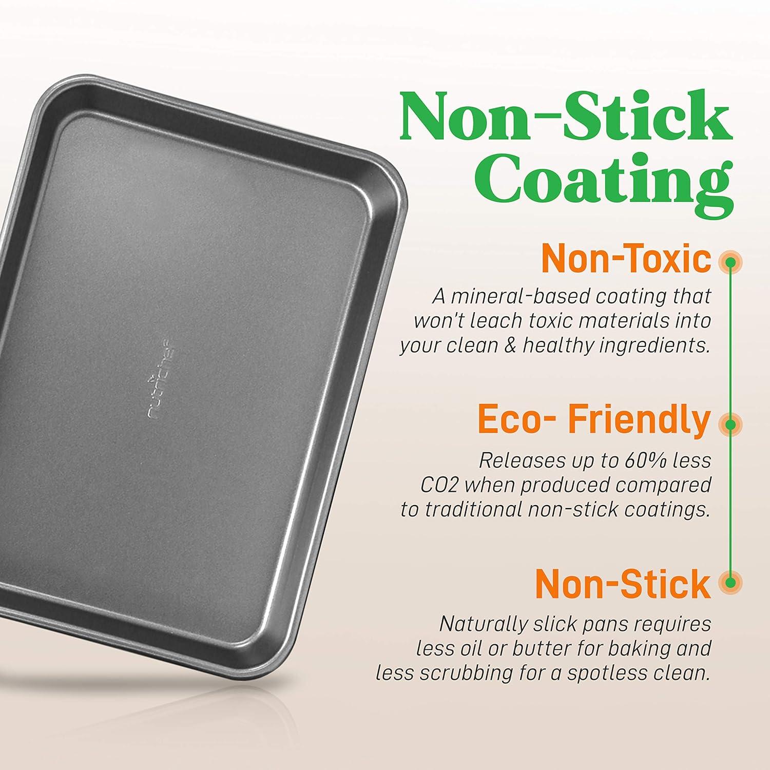 NutriChef NutriChef Non-Stick Steel 2 Piece Baking Sheet Set