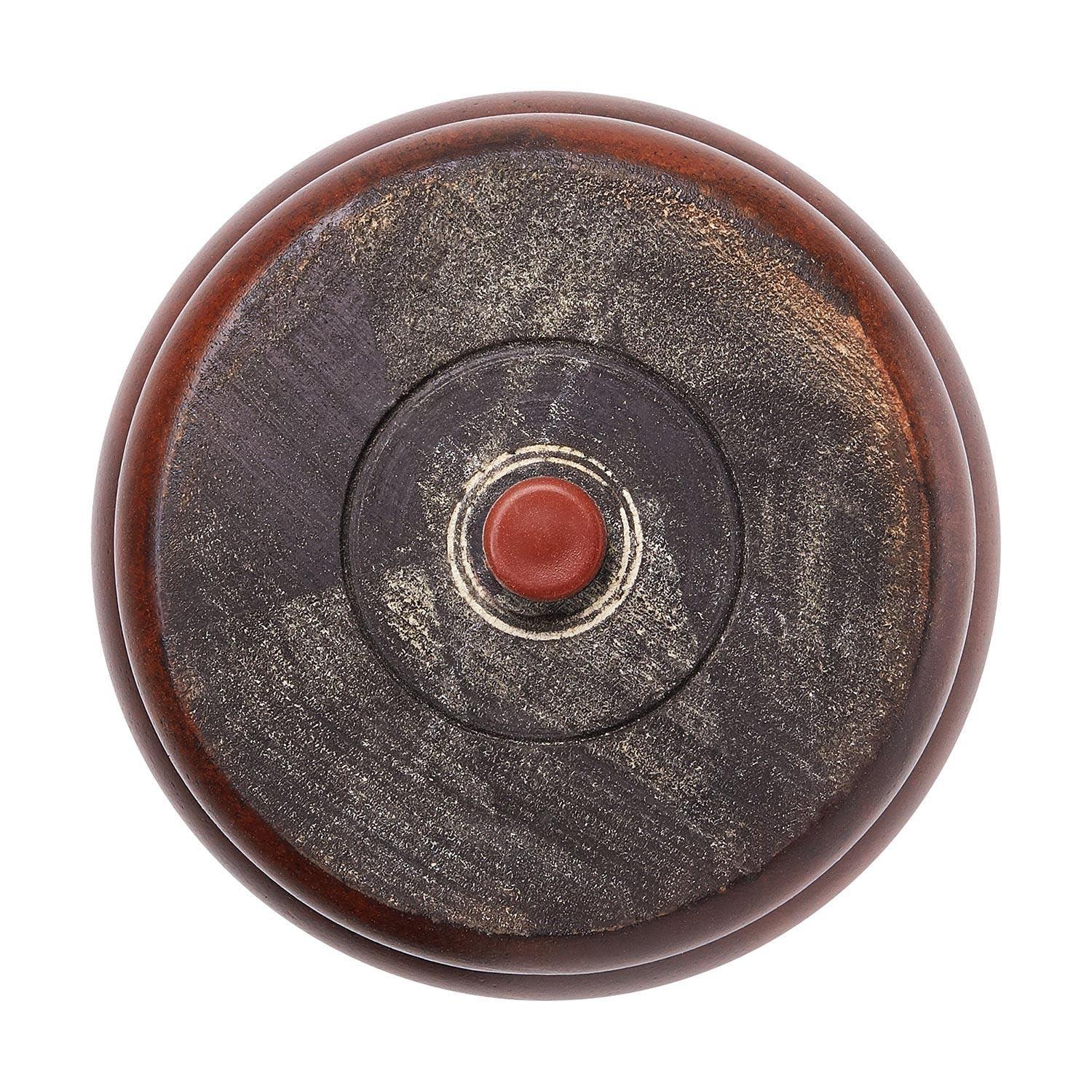 Architectural Products by Outwater L.L.C. 4 in x 4-7/8 in Stained Solid Hardwood Round Bun Foot (Set of 4)