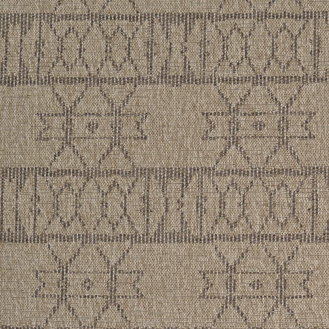 Couristan Naturalistic Adobe Indoor/ Outdoor Area Rug, Natural-Brown, 6'6" x 9'