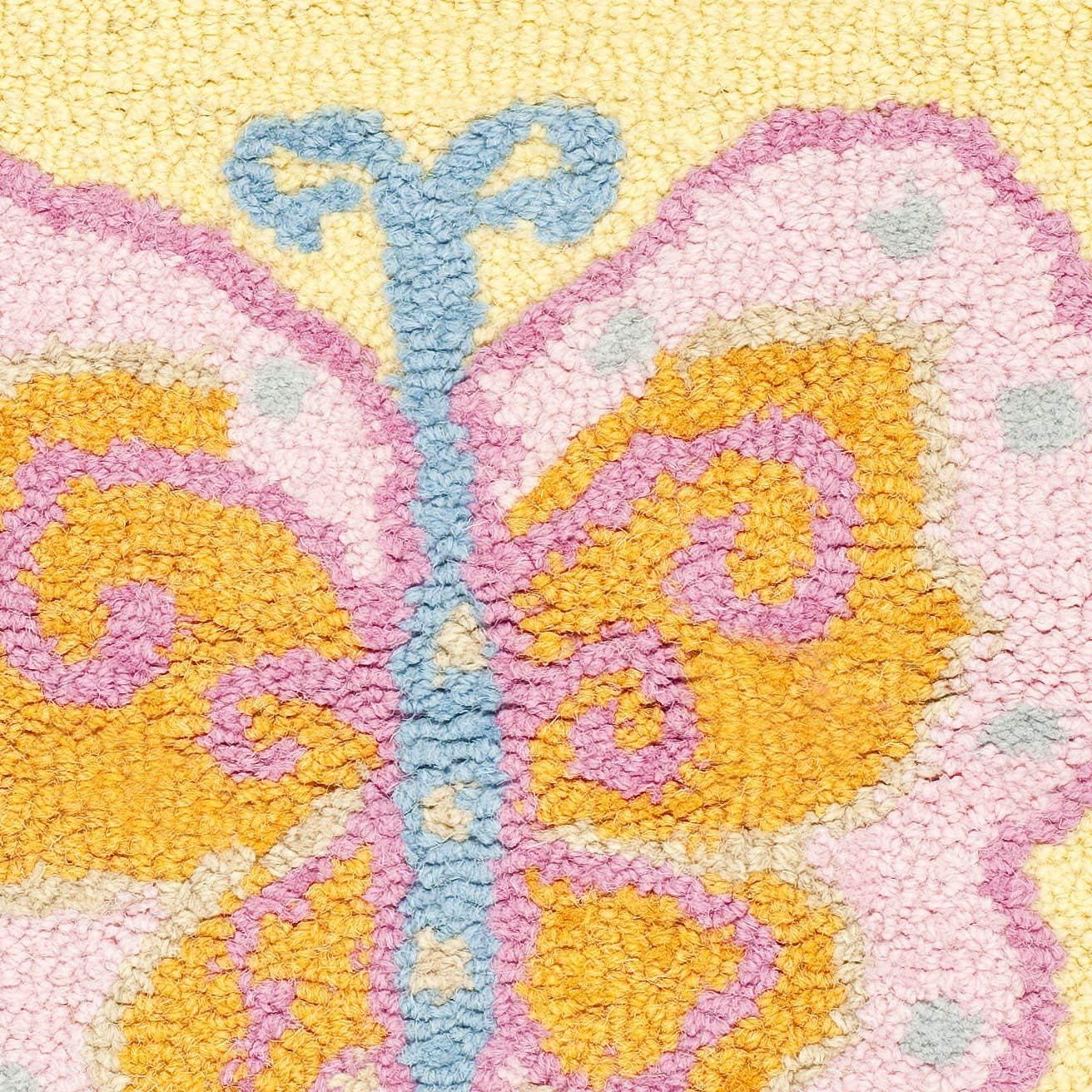 SAFAVIEH Kids Jazmyn Butterflies Area Rug, Multi/Pink, 2' x 3'