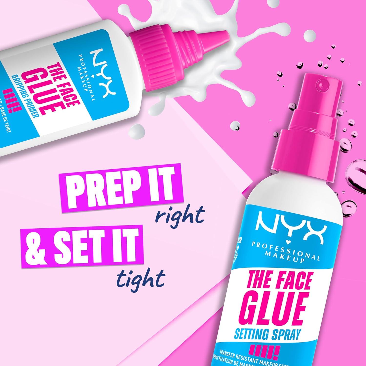NYX Professional Makeup The Face Glue Makeup Setting Spray - 2 fl oz