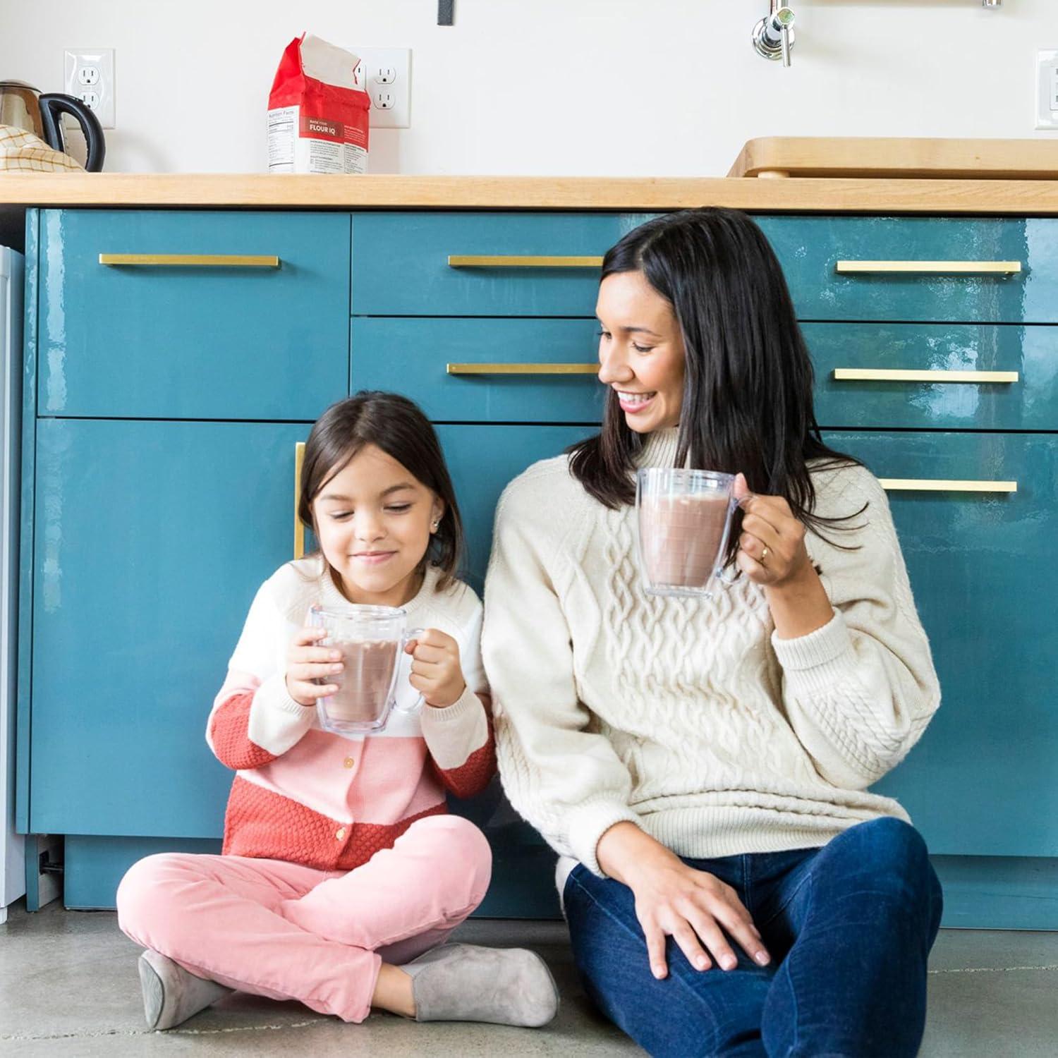 Tervis Made in USA Double Walled Clear & Colorful Tabletop Insulated Tumbler Cup Keeps Drinks Cold & Hot, 16oz Mug, Quartz