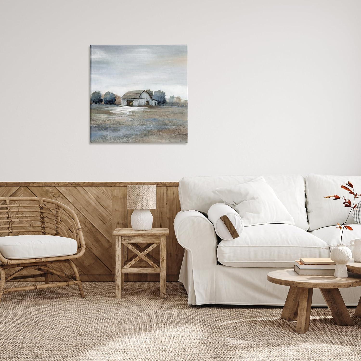 Stupell Industries Countryside Barn Neutral Tones Canvas Wall Art By Nan