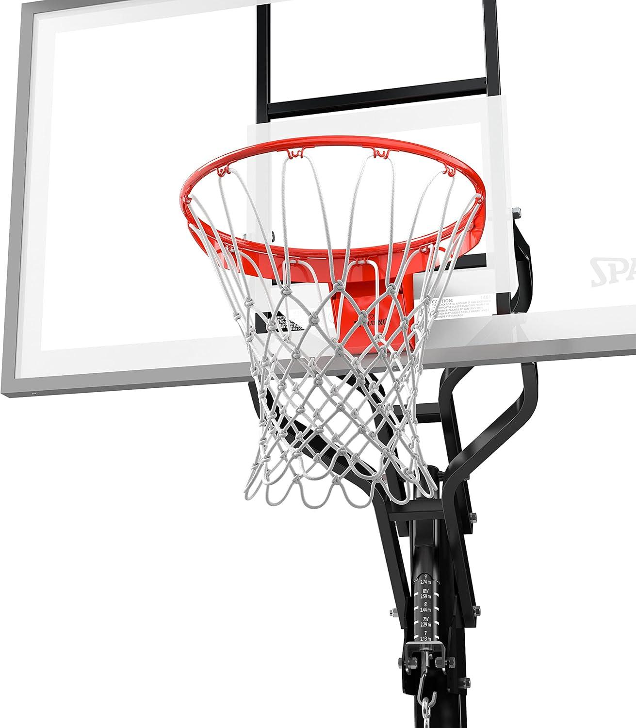Spalding 60 In. Tempered Glass U-Turn® In Ground Basketball Systems Hoop