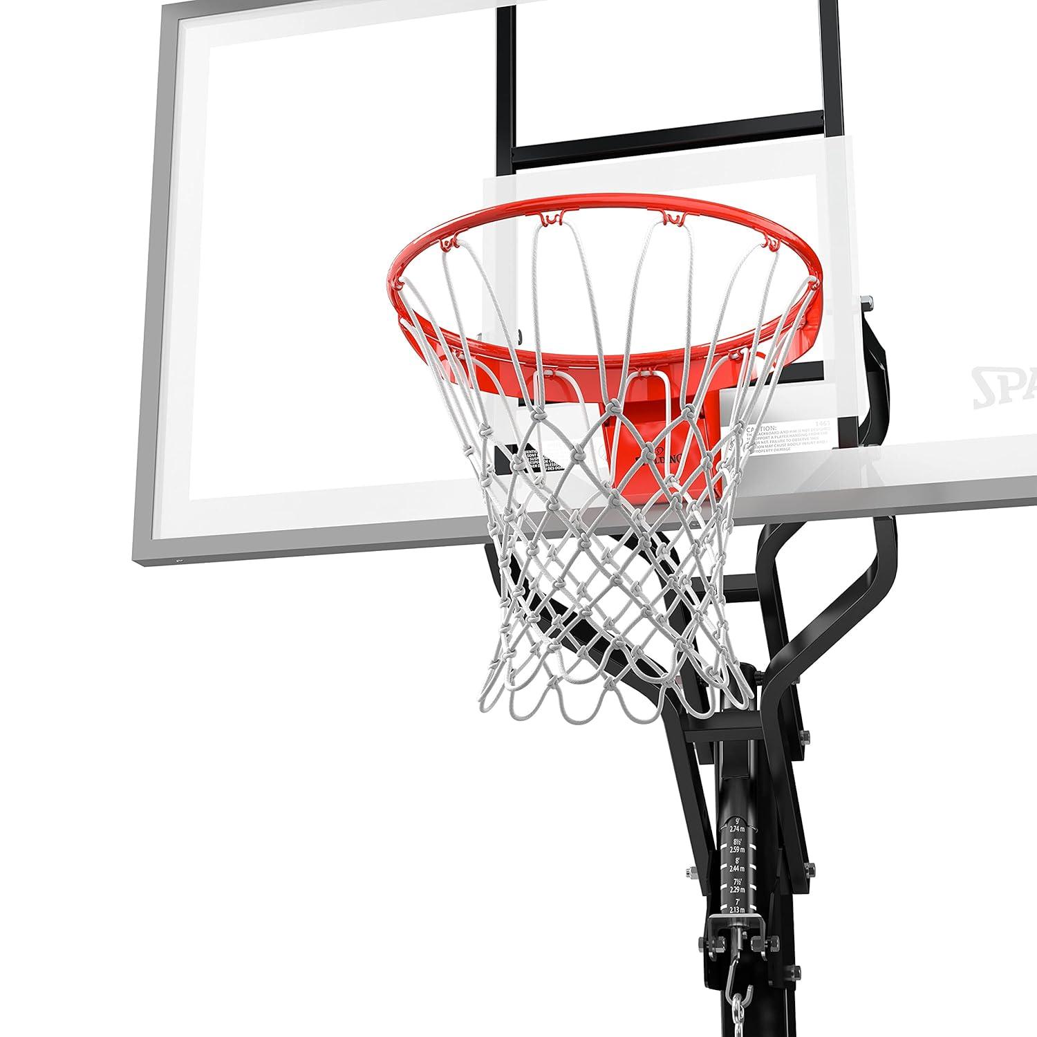 Spalding 60 In. Tempered Glass U-Turn® In Ground Basketball Systems Hoop