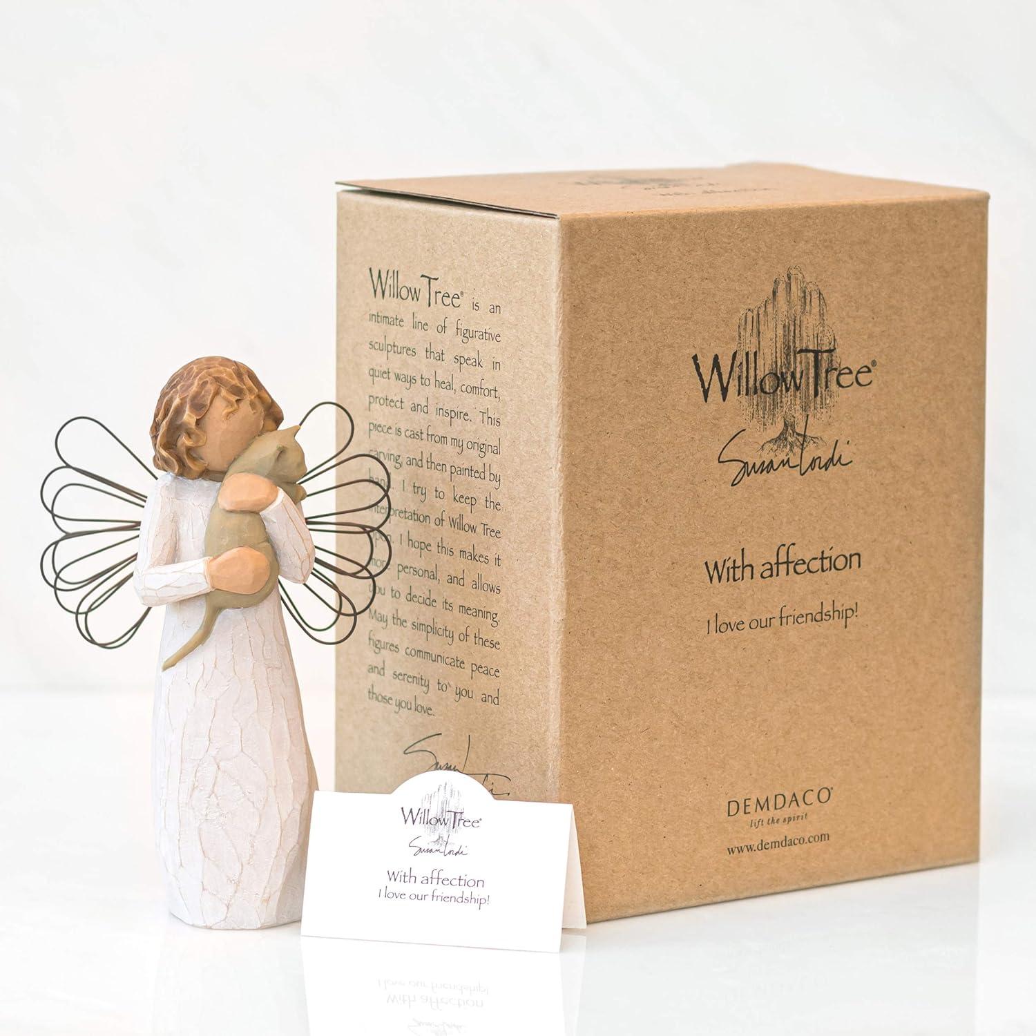 Figurine Angel of Hope, Hand-Painted Praying Angel Sculpture, Home Decoration