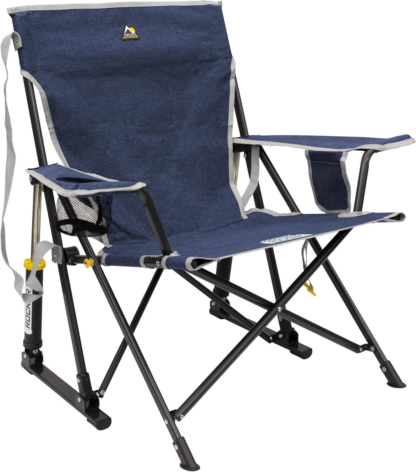 GCI Outdoor Kickback Rocker Outdoor Portable Camp Chair - Heathered Indigo