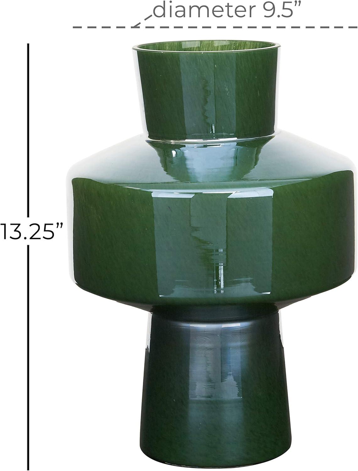 The Novogratz Glass Decorative Green Vase