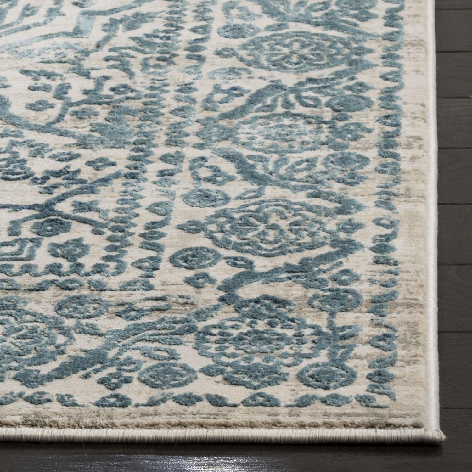 Princeton PRN714 Power Loomed Indoor Area Rug - Blue/Beige - 5'3"x7'6" - Safavieh.