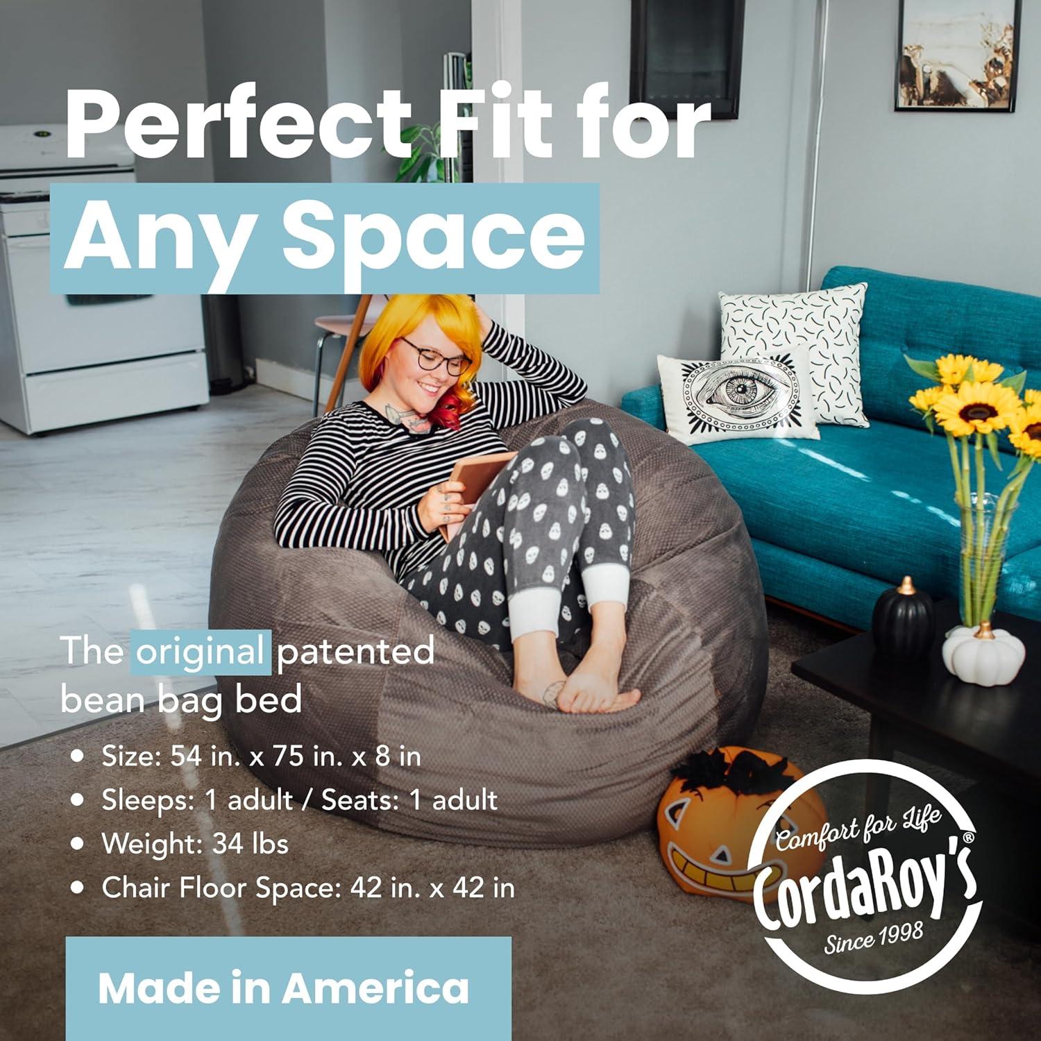 CordaRoy's CordaRoy's Chenille Convertible Bean Bag Chair