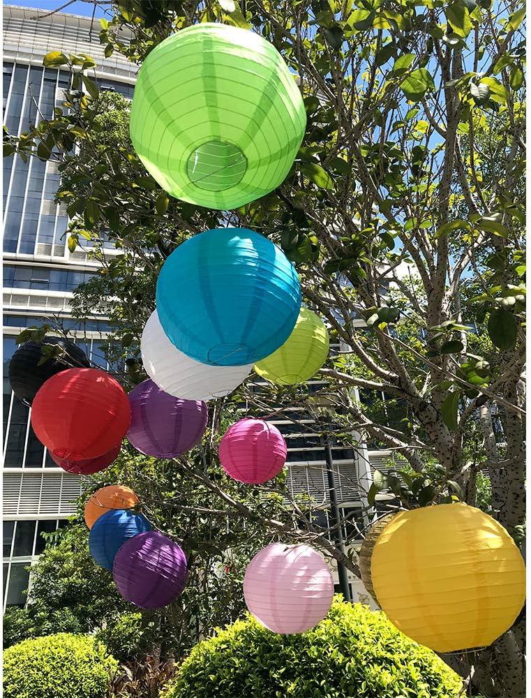 White Paper Lantern Set for Hanging Decor, Various Sizes