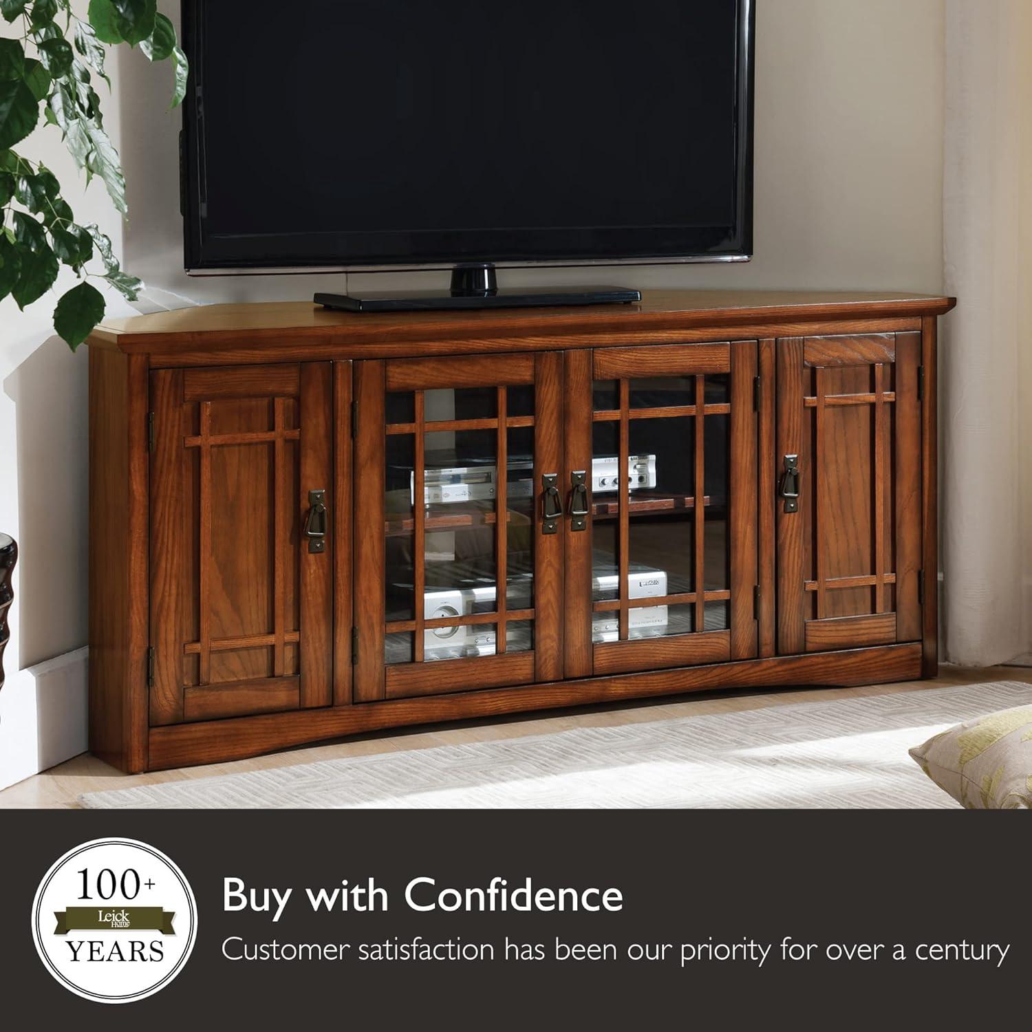 Mission Corner TV Stand in Mission Oak, 60-Inch