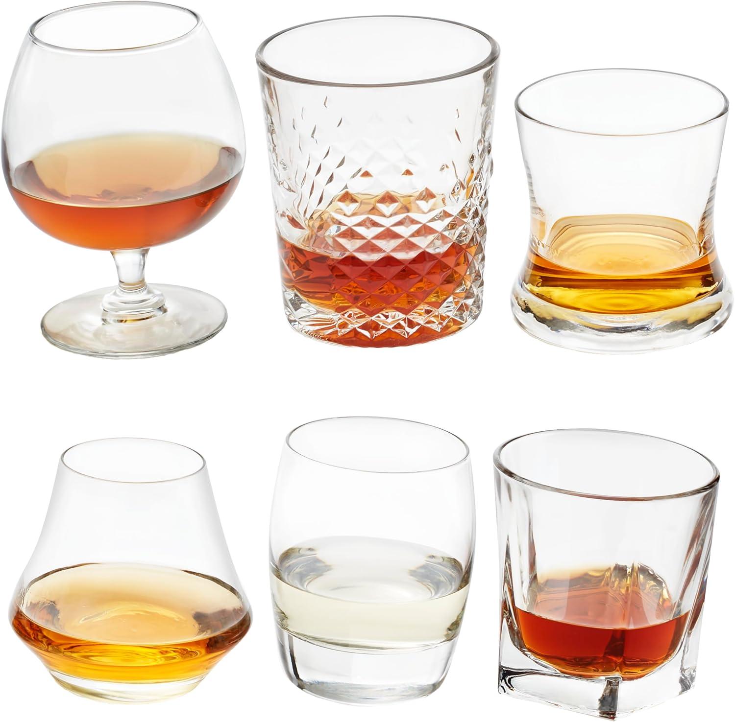 Libbey Craft Spirits Assorted Drinkware Glasses, Set of 6