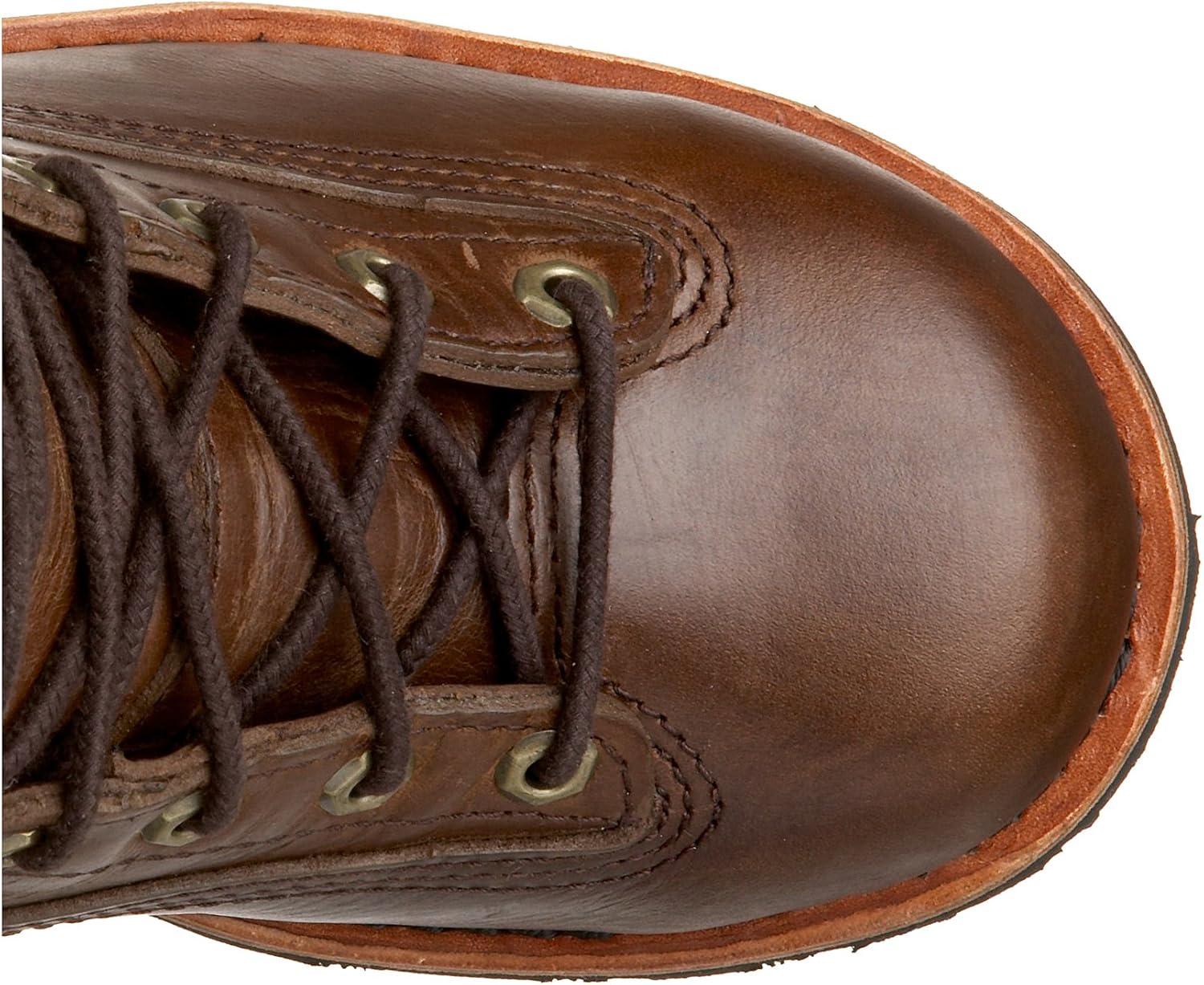 Chippewa Men's Paladin 8" Lace-to-Toe Logger Boots - Waterproof, Slip-Resistant Work Boots for Men